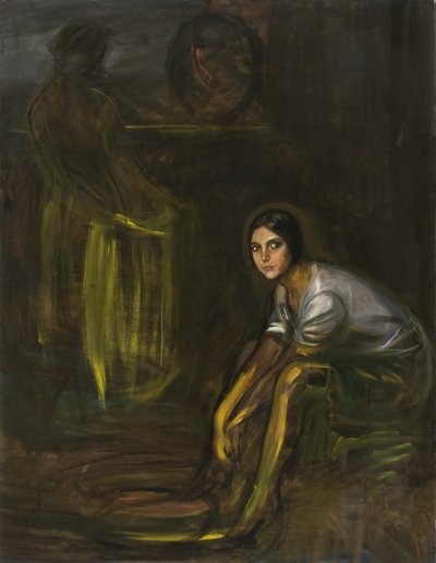 Composición con la chiquita piconera de Julio Romero de Torres